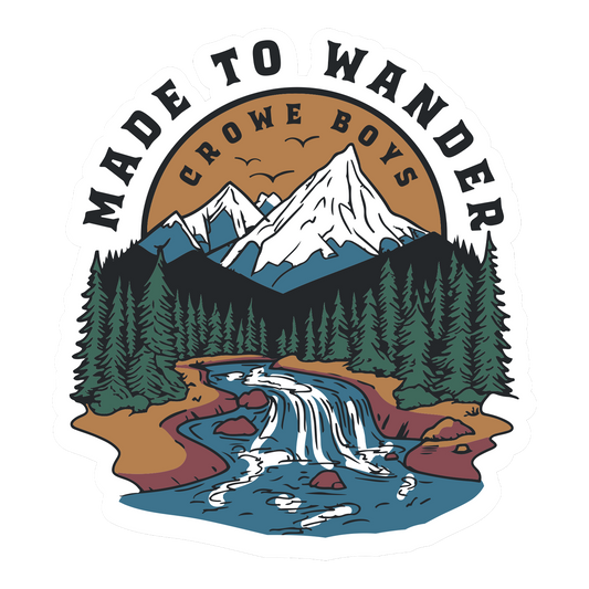 Mountain Scene Sticker